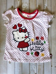 Camiseta Ladybird Hello Kitty Lentejuelas 9-12 Meses Nueva Con Etiquetas - Imagen 1 de 8