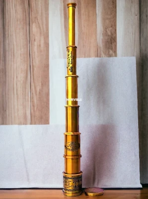 Telescopio marino victoriano de latón de 20 pulgadas espía náutica regalo coleccionable Foto 1 de 4