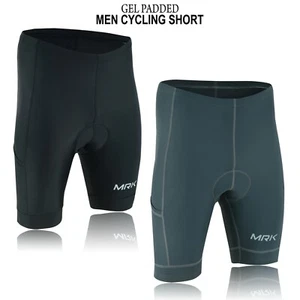 Men's Cycling Short Gel Padded Road Bike MTB Riding Shorts New MRK Sports - Picture 1 of 18