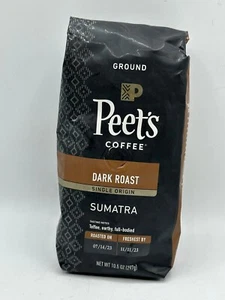 Peet's Coffee Sumatra Dark Roast Ground Coffee - 10.5 Oz. READ DESCRIPTION - Picture 1 of 2