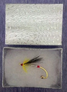 Classic Atlantic Salmon Fly Brooch Pin, Silver Cosseboom - Picture 1 of 1