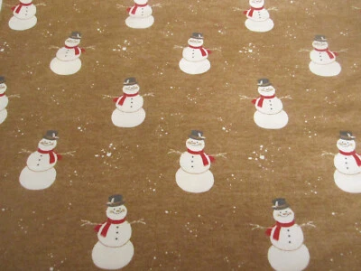 Tela Joann Tela Super Acurrucada Navidad Muñecos de Nieve Franela de Algodón POR Y x42 Foto 1 de 4