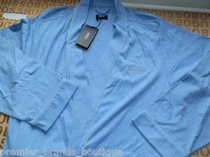 New Hugo Boss Blue Jedi Night Bath Wear Dressing Gown Robe Medium - Picture 1 of 10