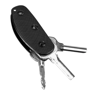 Aluminium Holder Keyring Organizer Pocket Keychain Pocket Tool Key Clip Folder - Picture 1 of 10