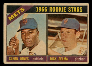 Cleon Jones Dick Selma Venezuela 1966 Topps Baseball Card #67 Mets RC VGEX+