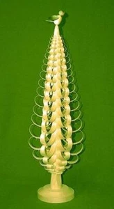Table Decoration Chip Tree with Bird 7 5/16x19 11/16x7 5/16in New Wood Tree - Picture 1 of 1