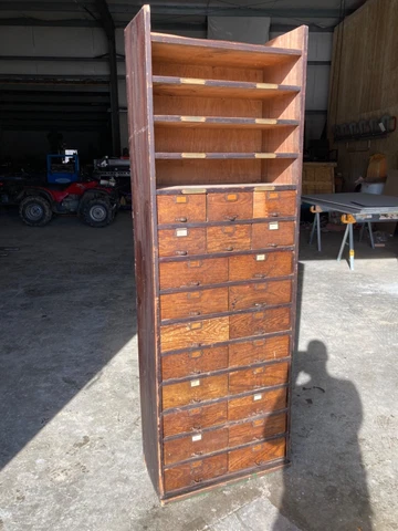 Vintage cabinet from Dodge service station Cover