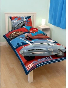 Disney Pixar Coches 2 Ropa de Cama Reversible 135x200 Mcmissile Mcqueen Espía - Imagen 1 de 1