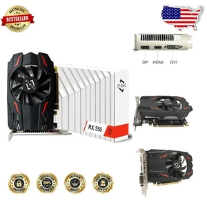 Radeon RX 550 Graphics Card 4GB - Efficient Cooling and Low Power Consumption - Picture 1 of 7