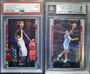 Carmelo Anthony Chris Bosh 2004 Bowman Chrome X-Fractor /150 PSA BGS 9 💎