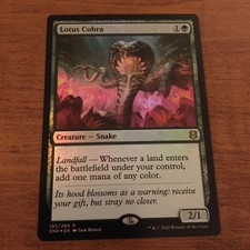 Lotus Cobra [FOIL] NM - Zendikar Rising - Magic the Gathering MTG