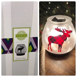 Northern Plaid Scentsy Stövchen Elch Männerhöhle ~ Weihnachten Rentner  - Bild 1 von 1