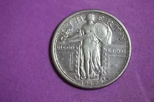 Estate Find 1917 - T1 Standing Liberty Quarter!! #J25393 - Picture 1 of 2