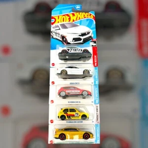 Set-5 Hot Wheels Honda Civics🔥feat. RARE GOLD /J-Imports/Police🚓 & Compact - Picture 1 of 6