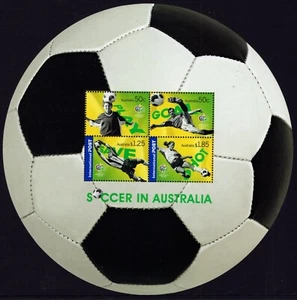 2006 Australia Soccer In Australia Large Mini Sheet Mint Never Hinged, Clean - Imagen 1 de 1
