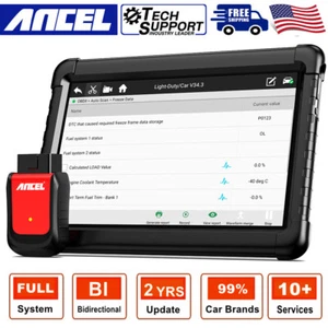 10" Android Tablet OBD2 Scanner Bluetooth Bi-directional Scan Tool Full Systems - Picture 1 of 18