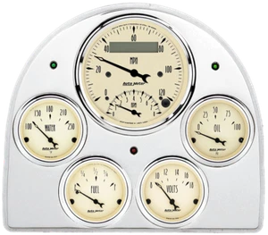 52-53 Ford Car Billet Aluminum Gauge Panel Dash Insert Instrument Cluster - Bild 1 von 4