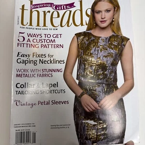 Threads Magazine January 2018 Custom Fitting Patterns, Tailoring Collar & Lapel - Picture 1 of 3