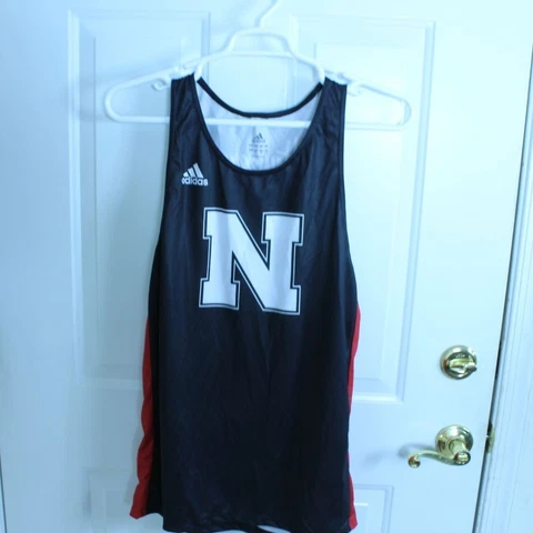 Nebraska Corn Huskers NCAA March Madness Basketball Tank Top Mens Large Shirt Cover