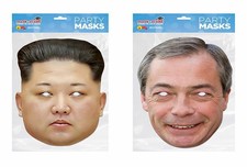 Bonfire Night Kim Jong Un and Nigel Farage Face Mask