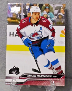 2023-24 Upper Deck Series 1 Mikko Rantanen Base Card #44 Avalanche
