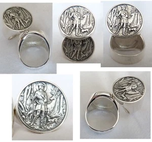 RING -Hl.Hubert  – JÄGER - SILBER - Picture 1 of 2