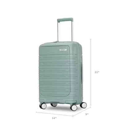 Жесткий чемодан-спиннер Samsonite Green 22 дюйма Elevation Plus B1181 - Изображение 1 из 4