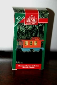 1992 Hallmark Keepsake Christmas Sky Line Collection CABOOSE Four of Four Cars - Bild 1 von 1