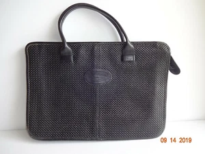 Borsa a tracolla vintage nera Etra valigetta messenger bag - Foto 1 di 7