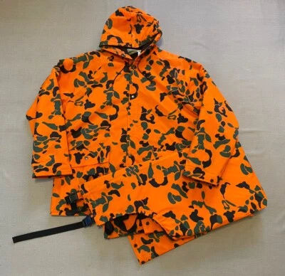 Bushmaster Blaze Orange Camo Hunting Jacket Bib Coat Men’s Medium Thinsulate - Image 1 of 4