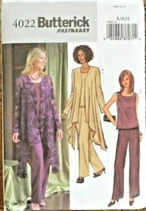 Butterick 4022 Misses High Low Jacket, Top & Pants Sewing Pattern 8-10-12 OOP - Picture 1 of 2