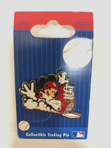 NEW  St Louis Cardinals Mickey Mouse Disney/MLB LAPEL PIN - Picture 1 of 2