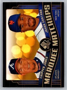 2008 SP Authentic #MM-29 Chipper Jones / Johan Santana Braves Marquee Matchups - Picture 1 of 2