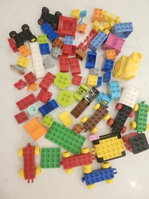 Lego Duplo Lote Multicolorido a Granel Peças Mistas Blocos de Construção Tijolos Brinquedo 2+lbs - Imagem 1 de 4