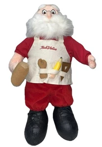 Santa Claus True Value 19" Stuffed Workshop Figure Plush 1997 Vintage - Picture 1 of 3