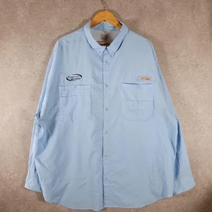 Columbia Button Down Shirt Men’s 3XL Blue - Picture 1 of 8