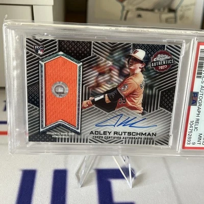 2023 Topps Chrome - Authentics Relics Adley Rutschman Green Refractor /99 - Image 1 of 4