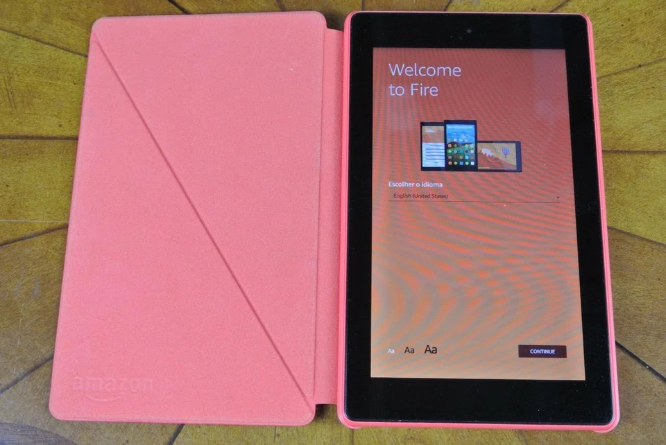 Tablet Amazon Fire 7 Kindle PUNCH RED 7" pantalla, 8 GB 7ª generación y paquete de estuche Foto 1 de 1