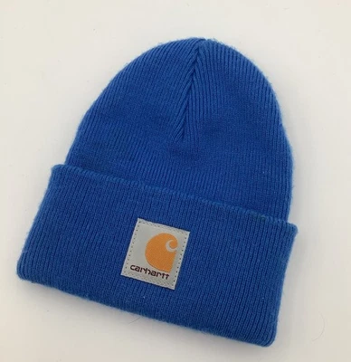 Gorro Carhartt meia boné algemado azul tamanho único infantil menino menina toque - Imagem 1 de 3