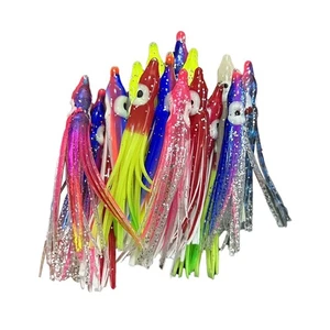 Vibrant 6cm Squid Skirt Fishing Tackle 20pcs Set for Outdoor Adventures - Picture 1 of 12
