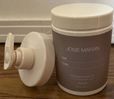 Manteca corporal de aceite de argán batido Josie Maran + bomba Jumbo sin perfume 20 oz NUEVO SELLADO Foto 1 de 4