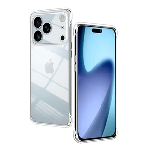 For iPhone 17 Pro Max 16 15 14 13 Air Clear Shockproof Hard Frameless Case Cover - Picture 1 of 13