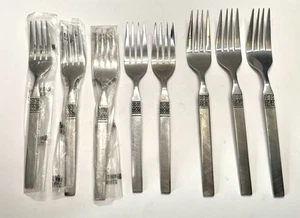 Oneida Northland Danish Fling Stainless Steel Forks Lot/8 (F1) - Picture 1 of 5