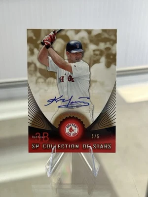 2005 Upper Deck SP Collection Kevin Youkilis SP Collection Of Stars Auto #/5 - Image 1 of 2