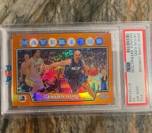 Topps 2008 cromo naranja refractor #55 Jason Kidd 212/499 PSA 10 - Imagen 1 de 1
