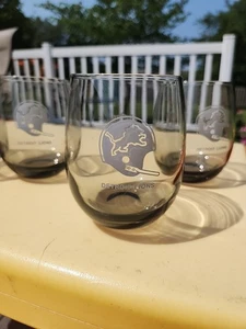 Set 4 bicchieri da whisky Detroit Lions grigio fumo Lowball 4,25" - Foto 1 di 7