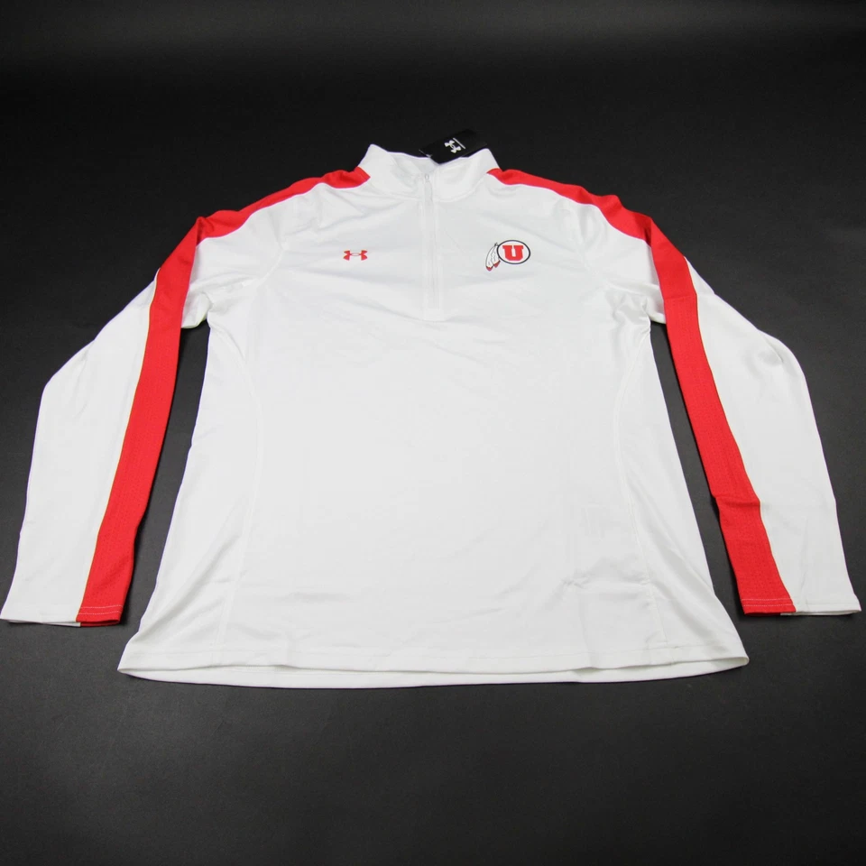 Utah Utes Under Armour Pullover Women's White New - Image 1 of 1