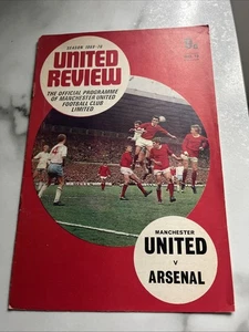 Manchester United Vs Arsenal Football Programme Division 1 , 10th January 1970 - Picture 1 of 11