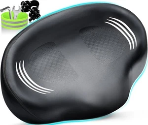 Oversized Bike Seat, Bicycle Seat for Women Men Extra Comfort Wide, Comfortab... - Picture 1 of 8