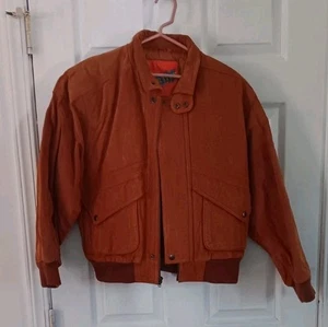 Vintage 1980s Apparatus Suede Leather Jacket Outwear Stylish Biker Suede LARGE - Bild 1 von 24